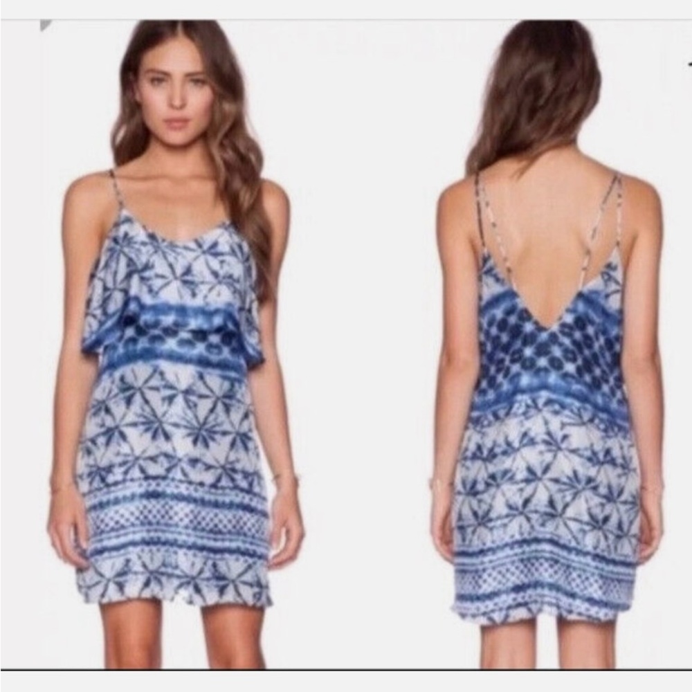 Rory Beca Tie-Dye 100% silk slip dress Small